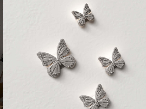 3D-geprinte wandvlinderlamp 3D printmodel