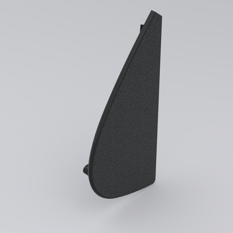 Fiesta Mk4 Pintu Kanan Belakang Di Luar Segel Cetakan Trim Segitiga Model Cetak 3D .c4d .max .obj .3ds .fbx .stl .blend