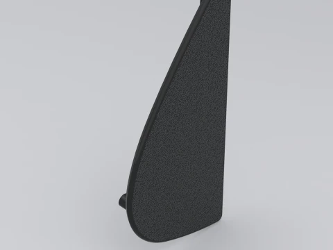 Fiesta Mk4 Pintu Kanan Belakang Di Luar Segel Cetakan Trim Segitiga Model Cetak 3D