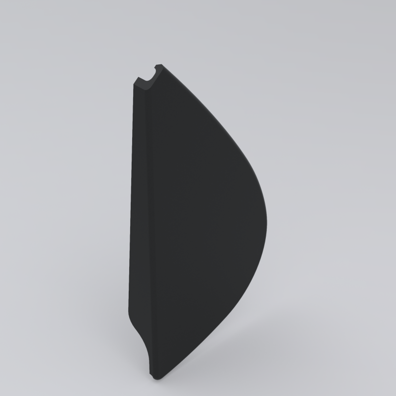 Fiesta Mk4 Pintu Kiri Belakang Di Luar Segel Cetakan Trim Segitiga Model Cetak 3D .c4d .max .obj .3ds .fbx .stl .blend