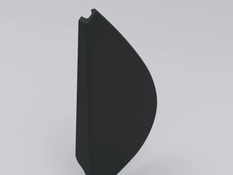 Fiesta Mk4 Pintu Kiri Belakang Di Luar Segel Cetakan Trim Segitiga Model Cetak 3D