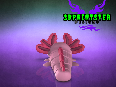 蝾螈铰接式 Stl 和 3mf 3D 打印模型