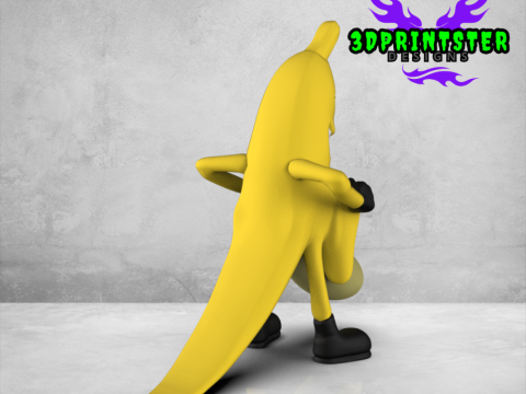 Непослушный банан 3D Принт Модель