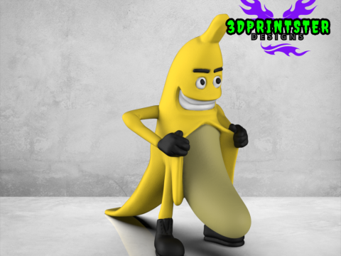 Непослушный банан 3D Принт Модель