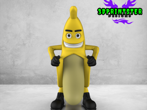 Непослушный банан 3D Принт Модель