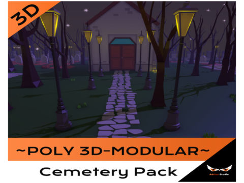Poly3D 模块化墓地包 3D 模型