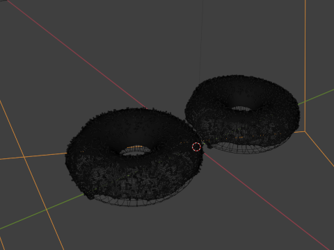 2 donuts realism food 3D Model