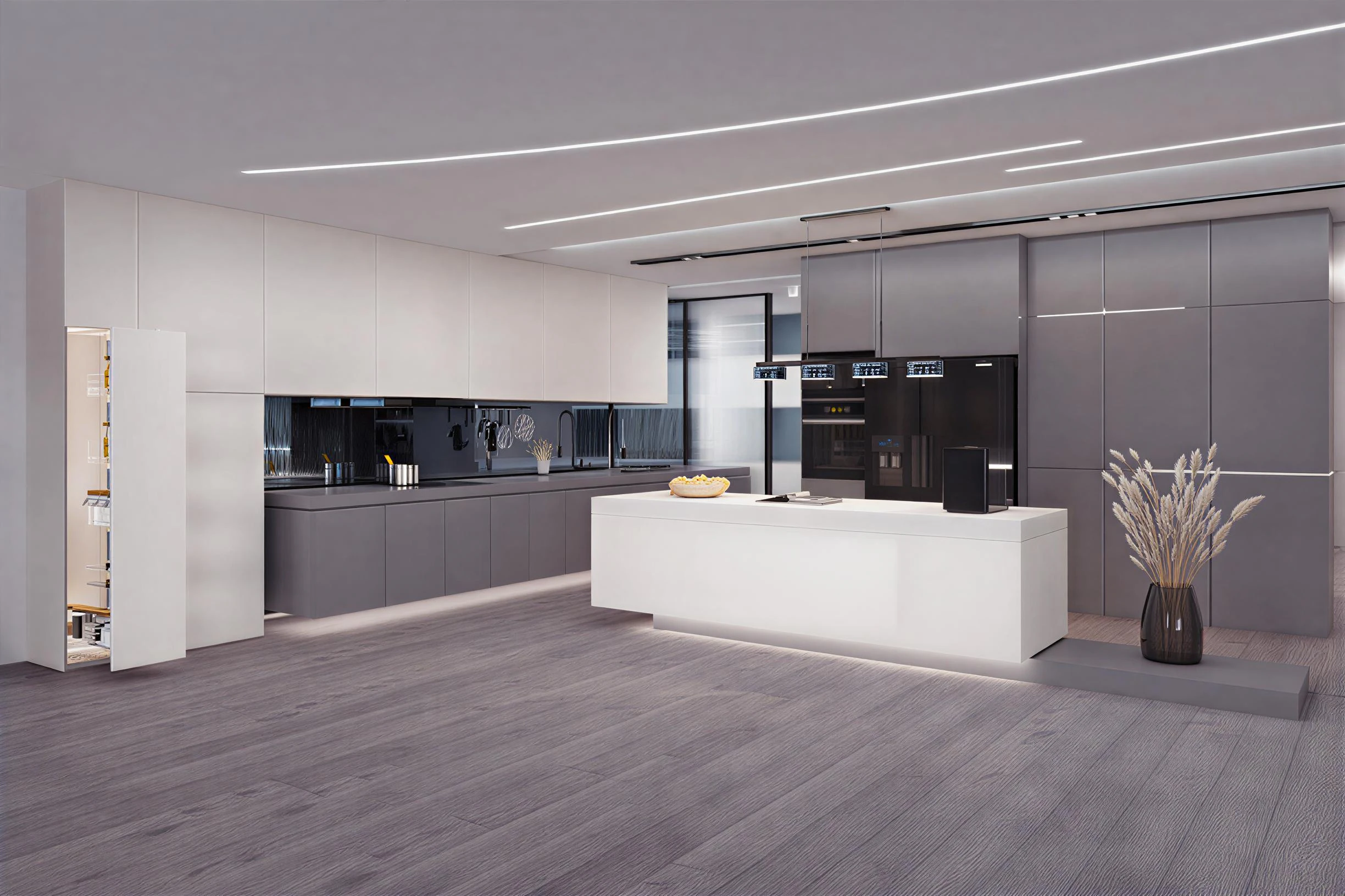 Modern kitchen 3D Model .c4d .max .obj .3ds .fbx .stl .blend 