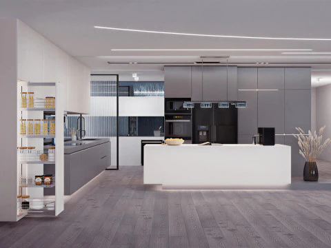 Modern kitchen 3D Model