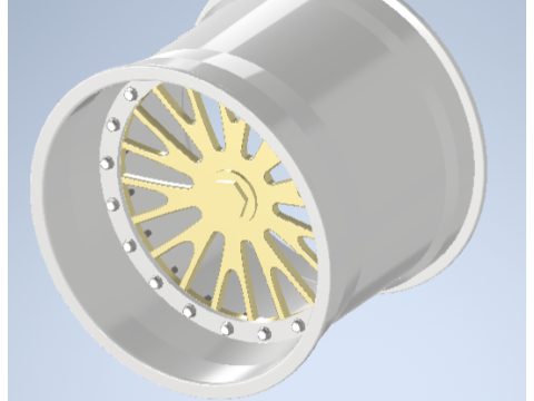 Bbs aro le mans estilo sem pneu Modelo 3D