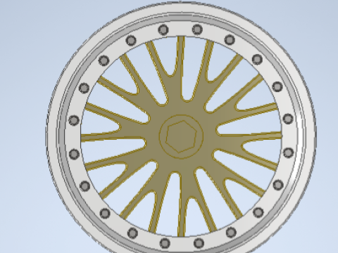 Llanta bbs estilo le mans sin llanta Modelo 3D