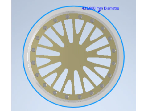 Bbs rim le mans style no tyre 3D Model
