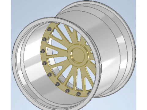 Bbs rim le mans style no tyre 3D Model