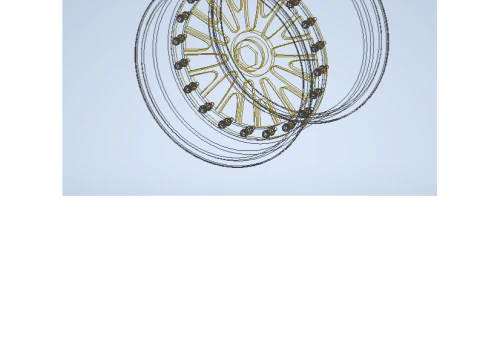 Bbs rim le mans style no tyre 3D Model