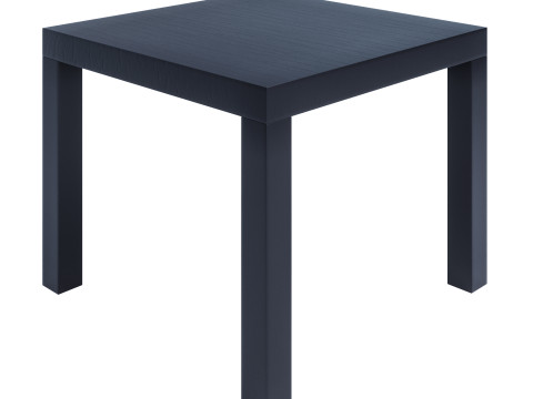 IKEA Table d'appoint minimaliste noire 55x55x45 cm Modèle 3D