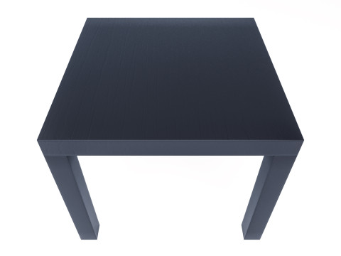 IKEA Siyah Minimalist Yan Sehpa 55x55x45 cm 3D Model