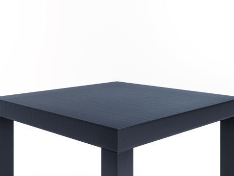 IKEA Siyah Minimalist Yan Sehpa 55x55x45 cm 3D Model