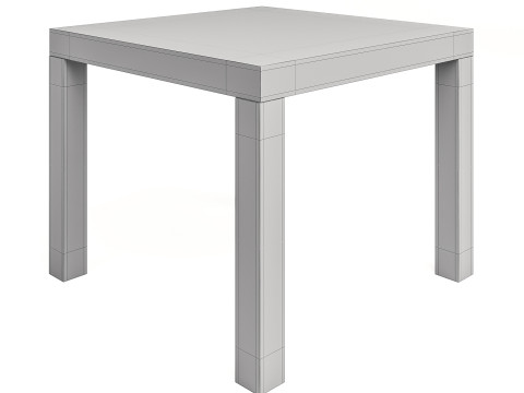 IKEA Siyah Minimalist Yan Sehpa 55x55x45 cm 3D Model