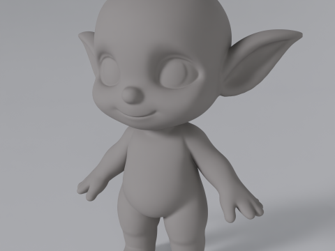 《赤壁妖精》基础网格模型 3D 模型