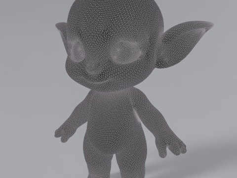 《赤壁妖精》基础网格模型 3D 模型