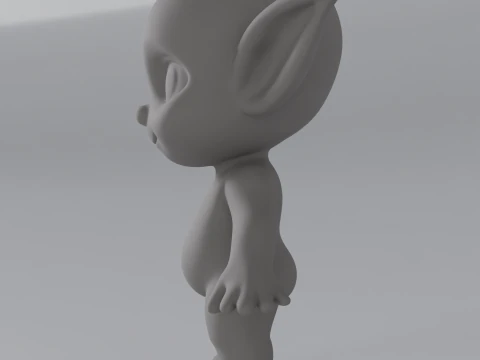 Chibi Goblin Base Mesh Model 3D Model