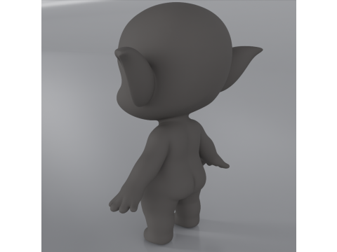 《赤壁妖精》基础网格模型 3D 模型