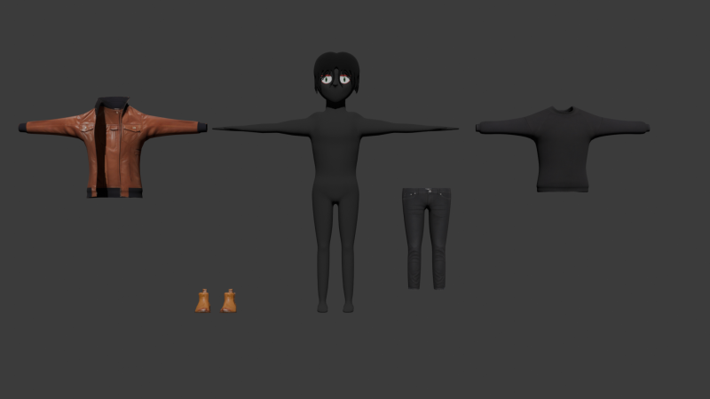 शैलीबद्ध चरित्र मॉडलिंग 3D मॉडल .c4d .max .obj .3ds .fbx .stl .blend 