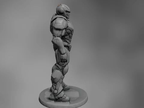 Armored Warrior Model 3D Print Model