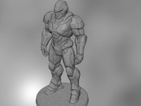Armored Warrior Model 3D Print Model