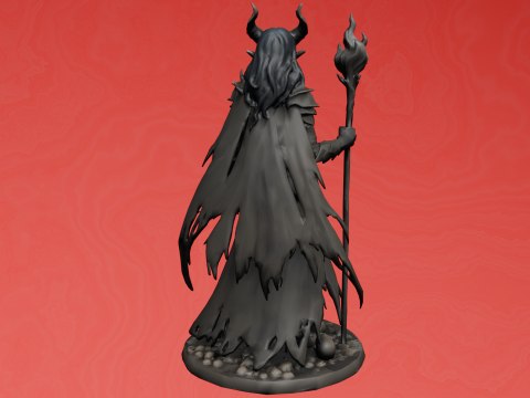 Dark Enchantress Figurine 3D Print Model