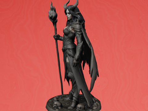 Dark Enchantress Figurine 3D Print Model