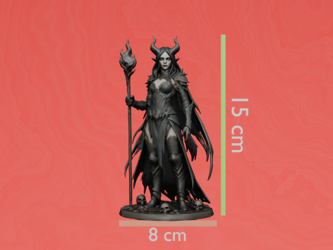 Dark Enchantress Figurine 3D Print Model