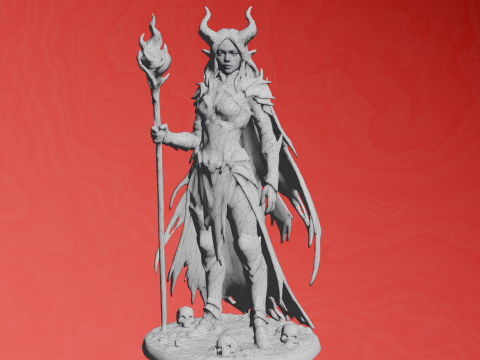 Dark Enchantress Figurine 3D Print Model
