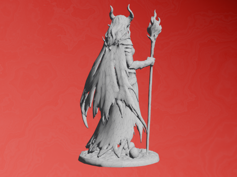 Dark Enchantress Figurine 3D Print Model