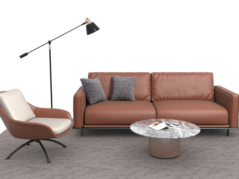 真皮沙发套02 3D 模型