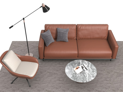 真皮沙发套02 3D 模型