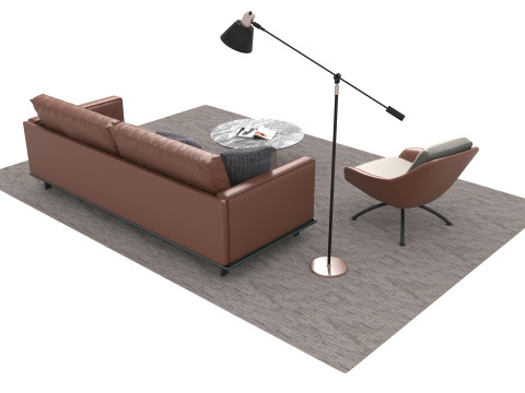 真皮沙发套02 3D 模型