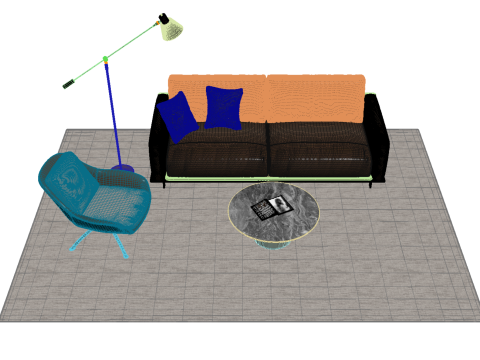 真皮沙发套02 3D 模型