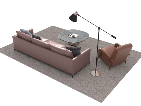 真皮沙发套03 3D 模型