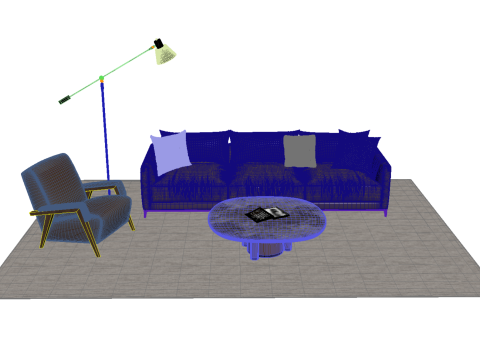 真皮沙发套03 3D 模型