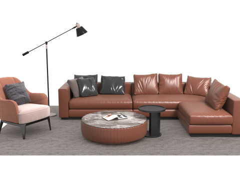 真皮沙发套04 3D 模型