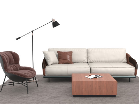 真皮沙发套05 3D 模型