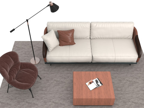 真皮沙发套05 3D 模型