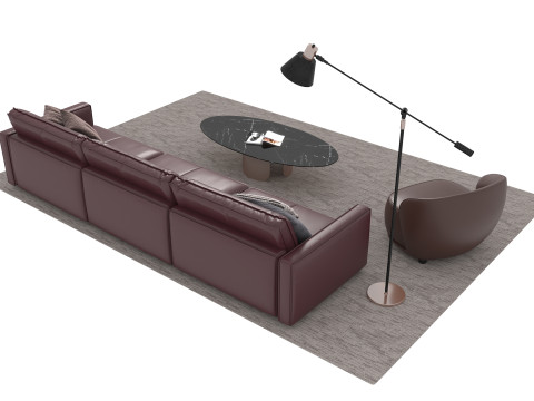 真皮沙发套06 3D 模型