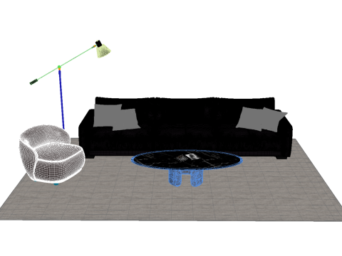 真皮沙发套06 3D 模型