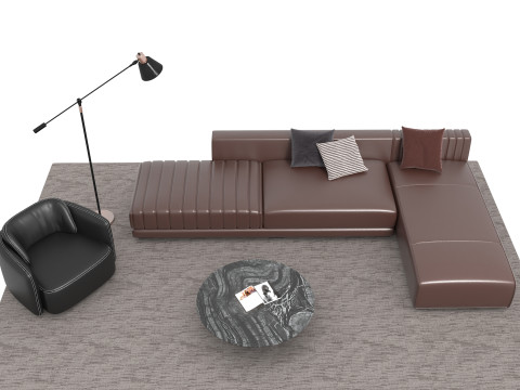 真皮沙发套08 3D 模型