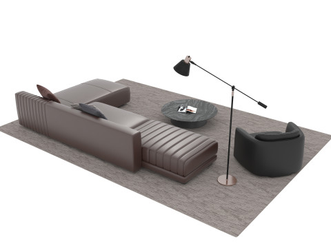 真皮沙发套08 3D 模型