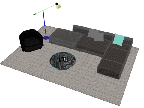 真皮沙发套08 3D 模型