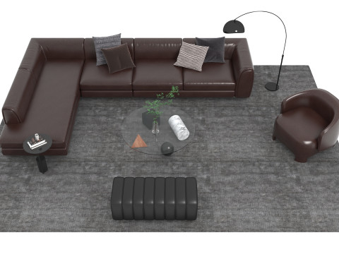 真皮沙发套12 3D 模型