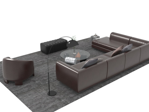 真皮沙发套12 3D 模型